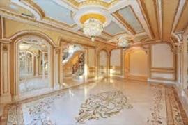  Inlay work in lobby